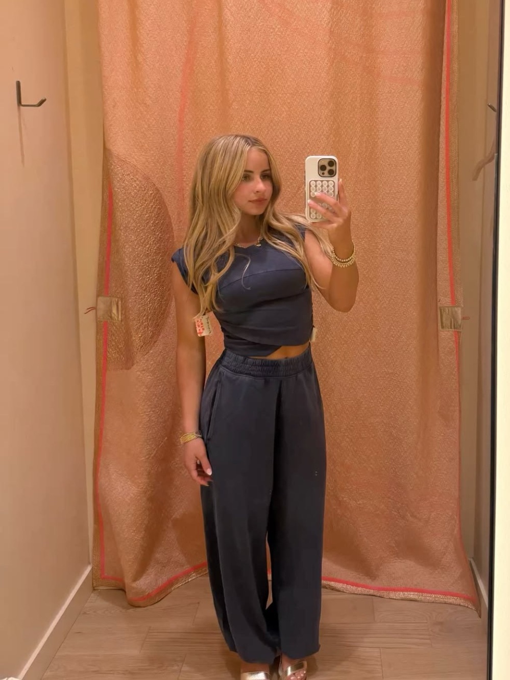 FREE PEOPLE Hot Shot Set in Washed Black L